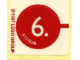 Gear No: 1251stk02  Name: Sticker Sheet for Set 1251 - Sheet 2, Number 6 in Red Circle (4117696)