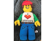 Gear No: 335560  Name: Male Minifigure Plush - I Heart LEGOLAND Shirt