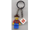 Gear No: 3974a  Name: Cowboy Key Chain with 2 x 2 Square Lego Logo Tile