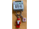 Gear No: 4224466  Name: Santa Key Chain with 2 x 2 Square Lego Logo Tile