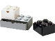 Gear No: 4325-GEAR  Name: Storage Brick with Drawer, Set of 3 - White 2 x 2, Black 2 x 2, Gray 2 x 4 (Desk Drawer)