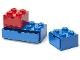 Gear No: 4325  Name: Storage Brick with Drawer, Set of 3 - Red 2 x 2, Blue 2 x 2, Blue 2 x 4 (Desk Drawer)