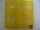 Gear No: 4495472  Name: Towel, LEGO Logo 2 x 2 Studs 25 x 25 cm, Yellow