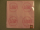 Gear No: 4543852  Name: Towel, LEGO Logo 2 x 2 Studs 25 x 25 cm, Pink