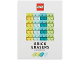 Gear No: 5006201  Name: Eraser, LEGO Brick Erasers Set of 8 (Bright Light Yellow, Light Aqua, Dark Turquoise, Yellowish Green)