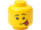 Gear No: 5006210  Name: Minifigure Head Storage Container Mini - Male Silly Sticking Tongue Out (4033)
