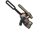 Gear No: 5007846  Name: Bag / Luggage Tag, Silicone, NINJAGO Core Cole