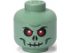 Gear No: 5007888  Name: Minifigure Head Storage Container Small - Skeleton Skull Sand Green (4031)