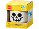 Gear No: 5008080  Name: Minifigure Head Storage Container Mini - Skeleton Skull (4033)