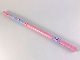 Gear No: 50250  Name: Pencil, Clikits Pink with Bright Light Blue Bands and Icon Shapes Pattern