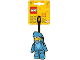 Gear No: 52540  Name: Bag / Luggage Tag, Silicone, Shark Suit Guy