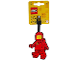 Gear No: 53498  Name: Bag / Luggage Tag, Silicone, Classic Space Minifigure Red