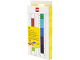 Gear No: 53709  Name: Ruler, Buildable Ruler - Multicolor Plates with Blue Baseplates with Construction Worker Minifigure