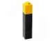 Gear No: 5711938023652  Name: Drink Bottle 1 x 1 Bricks Design – Black with Yellow Lid