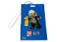 Gear No: 6031645tag  Name: Bag / Luggage Tag, Embossed Cardboard, City Fireman