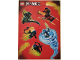 Gear No: 6126811  Name: Sticker Sheet, Ninjago Masters of Spinjitzu, Sheet of 7