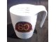 Gear No: 80yearsmug  Name: Cup / Mug '80' and 'Det bedste er ikke for Godt' with 80 Years List Measurements on Inside