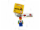 Gear No: 850456  Name: I Brick Legoland Minifigure Male Key Chain with Tile Modified 8 x 2 with Hole