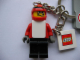 Gear No: 850495  Name: Snowboarder Key Chain with 2 x 2 Square Lego Logo Tile