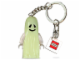 Gear No: 851036  Name: Minifigure Ghost Key Chain with 2 x 2 Square Lego Logo Tile