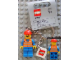 Gear No: 851037  Name: Train Worker/Construction Worker (World City) Key Chain with 2 x 2 Square Lego Logo Tile