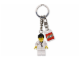 Gear No: 851747  Name: Doctor with Lab Coat, Stethoscope and Thermometer Key Chain with Lego Logo Tile, Modified 3 x 2 Curved with Hole
