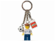 Gear No: 851825  Name: Soccer Player England #7 on Front and Back with Ball Key Chain with Lego Logo Tile, Modified 3 x 2 Curved with Hole