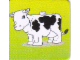 Gear No: 852696card06  Name: DUPLO Picture Lottery Game Card, Farm - Cow