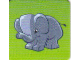 Gear No: 852696card24  Name: DUPLO Picture Lottery Game Card, Zoo - Elephant Baby