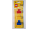 Gear No: 853351  Name: Magnet Set, Brick, Modified 2 x 4 Sealed Base - Red, Yellow, and Blue blister pack