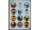 Gear No: 93604w  Name: Sticker Sheet, Legoland Town People (93.604-SF)