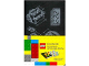 Gear No: 9788867326198  Name: Notebook, Plain Brick Blueprints Pattern (Moleskine) with Stickers (Black)