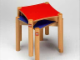 Gear No: 9817b  Name: Stools for Multi Table (red and blue top)