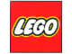 Gear No: Gstk085  Name: Sticker Sheet, LEGO Logo 48 x 48 cm