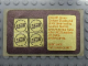 Gear No: Gstk139  Name: Sticker Sheet, Golden Bricks Promotion Golden Studs 75 - Sheet of 4