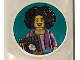 Gear No: Gstk244  Name: Sticker Sheet, Female Minifigure with Moby Brick Book