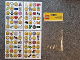 Gear No: Gstk249  Name: Sticker Sheet, Minifigure Heads and Iconic Parts, 4 Sheets of 24 (96 total)