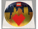 Gear No: Gstk270  Name: Sticker Sheet, City Skyline with Red Heart