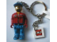Gear No: KC047  Name: Octan Tanker Truck Driver Key Chain with 2 x 2 Square Lego Logo Tile