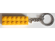 Gear No: KC155  Name: 2 x 6 Brick - Yellow Key Chain