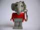 Gear No: KCF07  Name: Elephant 2 Key Chain - Twisted Metal Chain, no LEGO logo on back