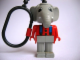 Gear No: KCF31  Name: Elephant 3 Key Chain - plastic chain, red LEGO logo on back