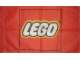 Gear No: LEGLogFlag1  Name: Display Flag Cloth, LEGO Logo Large (Shell Gas Station Lawn Display)