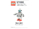 Gear No: MMMB1503DE  Name: Mini-Modell des Monats-Karte - 2015 03 März, Roboter