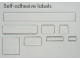 Gear No: Mx1606H  Name: Modulex Label Sheet for 2 x 20 Modulex Tiles
