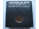 Gear No: MxBox22WL  Name: Modulex Storage Box Black 2 x 2 with Window and 'MADE IN DENMARK' (Empty)