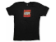 Gear No: TS48  Name: T-Shirt, Paul Frank Women's Distressed LEGO Logo, Black