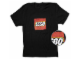 Gear No: TS54  Name: T-Shirt, Paul Frank Men's Distressed LEGO Logo, Black
