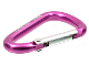 Gear No: bb1253  Name: Carabiner, Metal, Metallic Pink with Silver Clasp