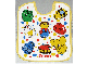 Gear No: bibprimo  Name: Baby Bib, Primo Figures with Yellow, Red, Blue Dots